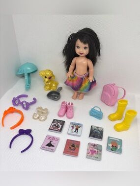 BARBIE Kelly Doll And Accessories Lot 20 Pieces